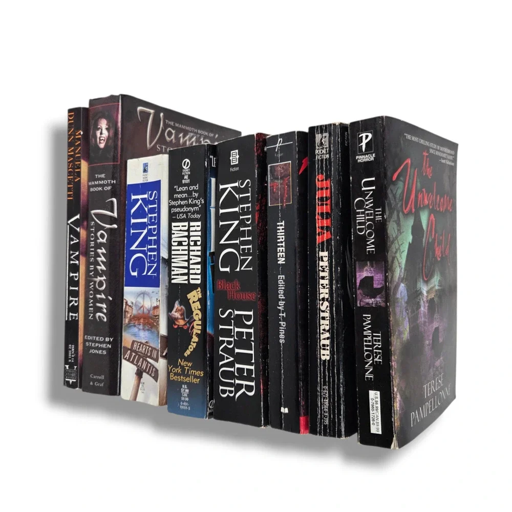 Horror Vampire Book Lot of 8 Stephen King Richard Bachman Peter Straub Paperback